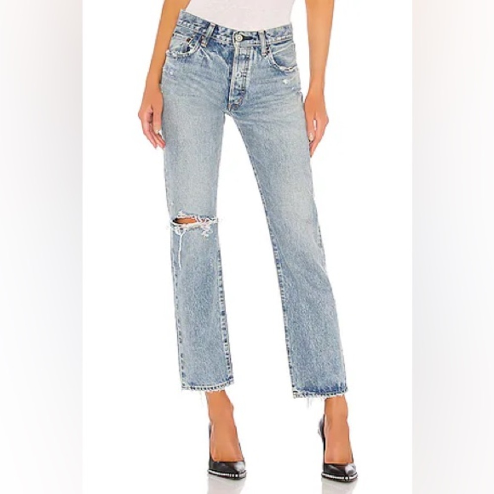 Moussy Vintage HESPERIA STRAIGHT Light Blue Size 26